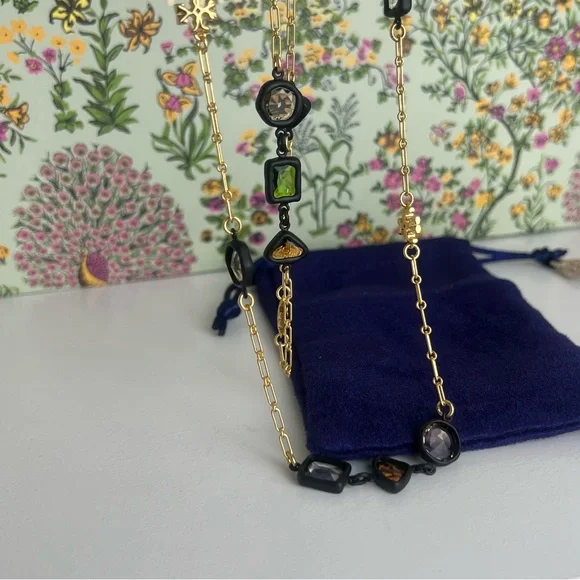 New Tory Burch ROXANNE DELICATE LONG NECKLACE - Picture 8 of 15